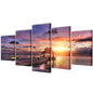 JUNG Vida Bilder Dekoration Set Strand mit Pavillon 200 x 100 cm