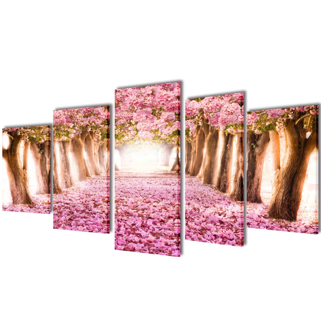 JUNG Vida Bilder Dekoration Set Kirschblüte 100 x 50 cm