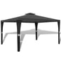 JUNG Vida Gartenpavillon mit Dach 3 x 4 m Dunkelgrau