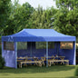 JUNG Vida Pop-Up-Partyzelt Faltbar Blau 3×6 m