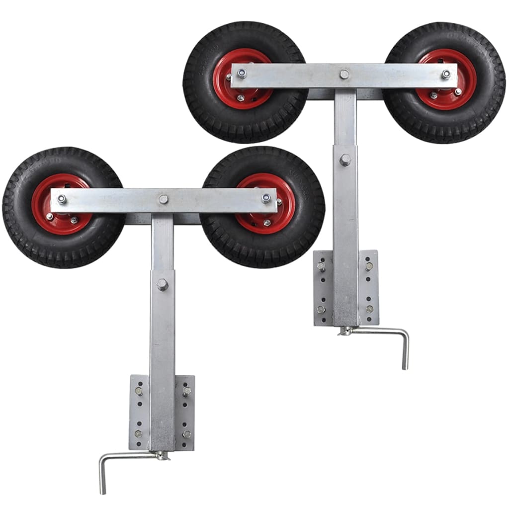 JUNG Vida Bootstrailer-Stützen Doppelrad 2er-Set 59-84 cm