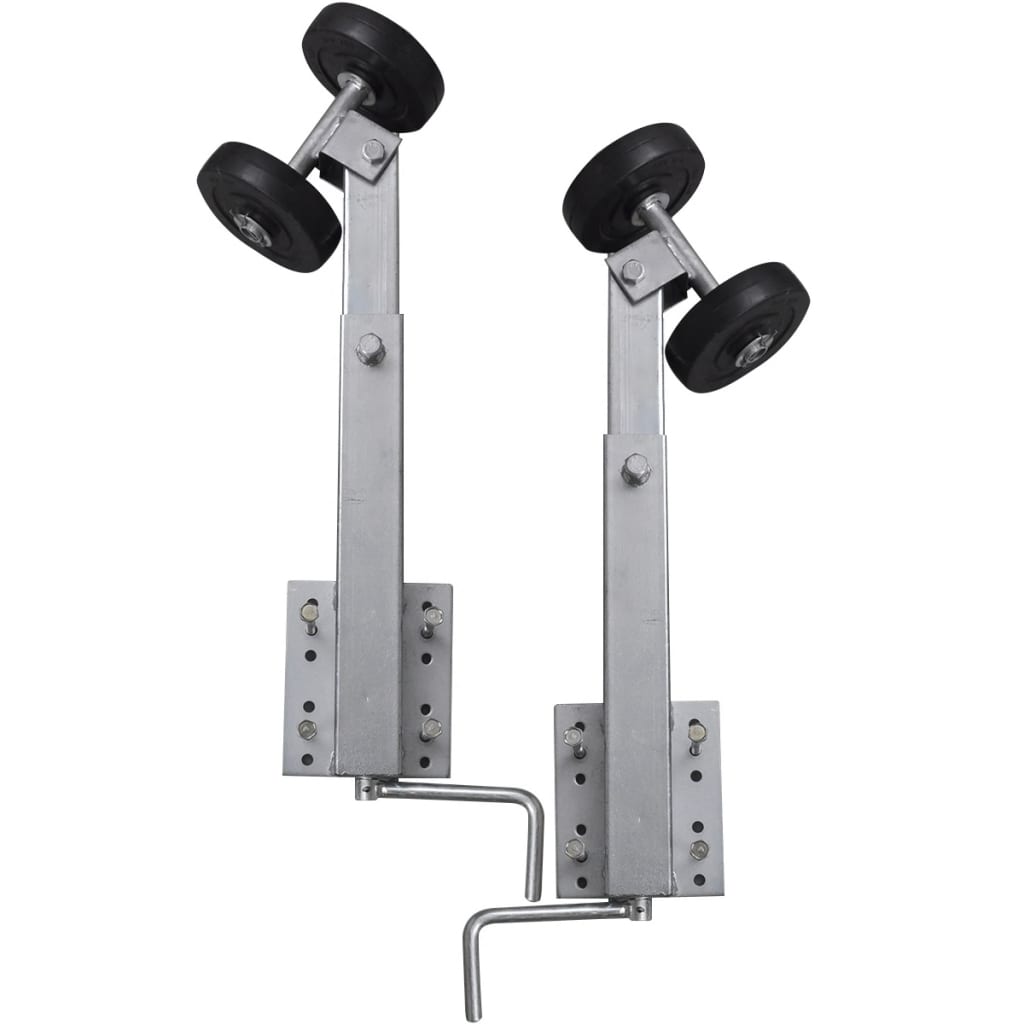 JUNG Vida Bootstrailer-Stützen Doppelrollen 2er-Set 59-84 cm