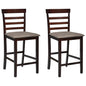 JUNG Vida Barhocker 2 Stk. Braun Stoff