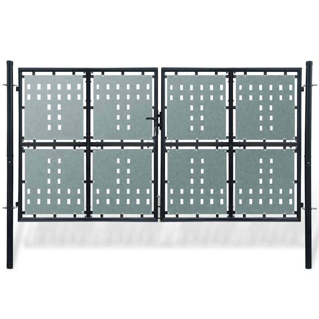 JUNG Vida Schwarzes Einzeltor für Zäune 300 x 200 cm