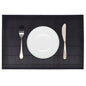 JUNG Vida 6 Bambus-Platzdeckchen 30 x 45 cm Schwarz