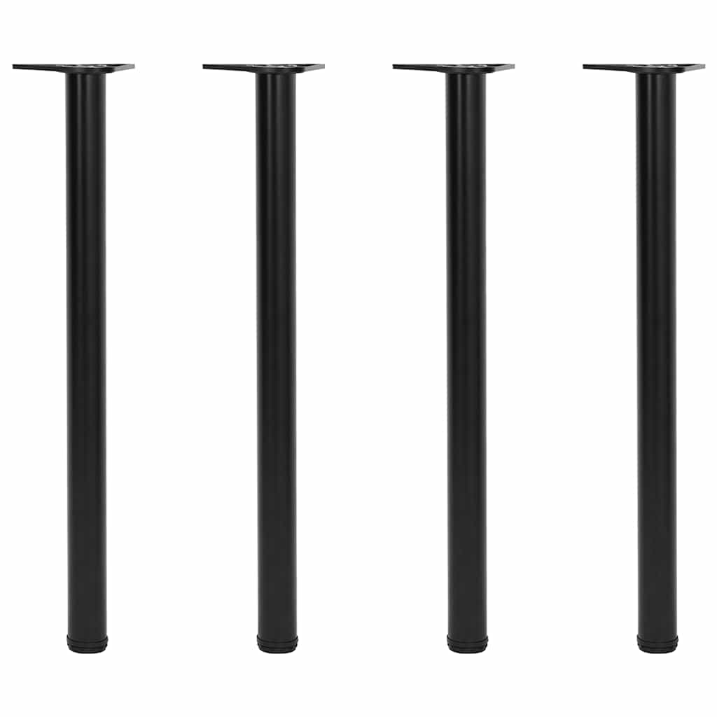 JUNG Vida 4 höhenverstellbare Tischbeine Schwarz 870 mm
