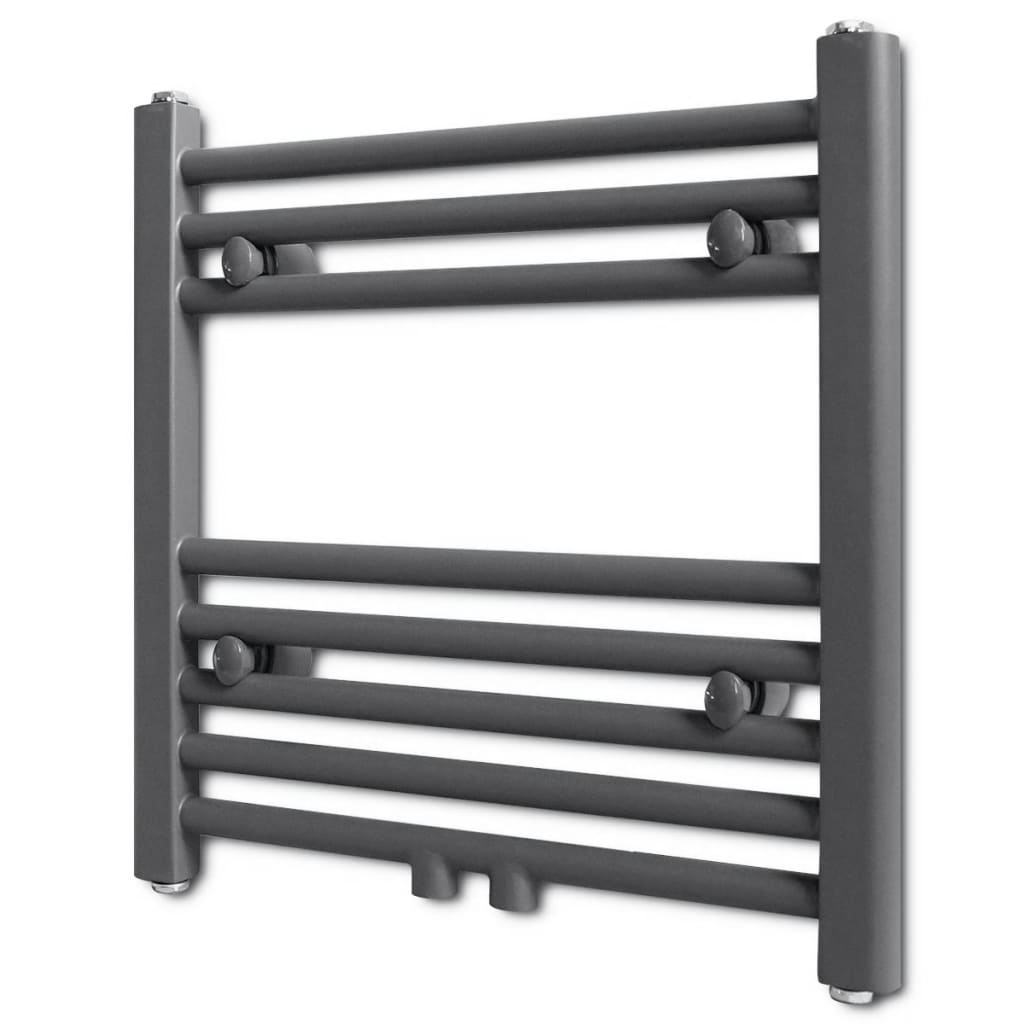 JUNG Vida Handtuchheizkörper Warmwasser Gerade Grau 480x480 mm