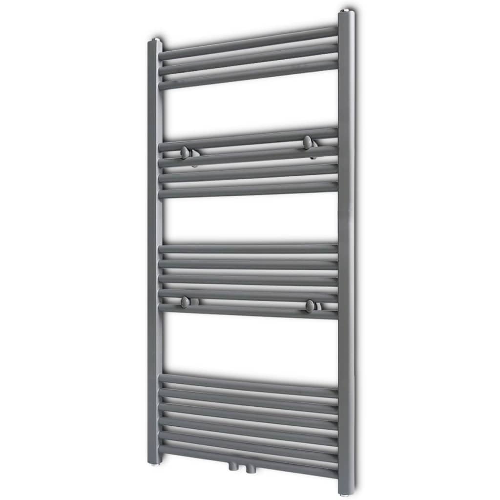 JUNG Vida Handtuchheizkörper Warmwasser Gerade Grau 600x1160 mm