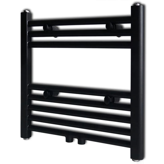 JUNG Vida Handtuchheizkörper Warmwasser Gerade Schwarz 480x480 mm
