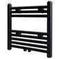JUNG Vida Handtuchheizkörper Warmwasser Gerade Schwarz 480x480 mm