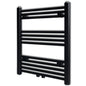 JUNG Vida Handtuchheizkörper Warmwasser Gerade Schwarz 600x764 mm