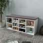 JUNG Vida Schuhschrank Schuhbank Sitzbank 10 Fächer weiß
