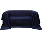 JUNG Vida Micro-Suede Sofaüberwurf Tagesdecke Marineblau 270 x 350 cm