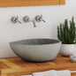 JUNG Vida Waschbecken Flussstein Oval (37-46)x(29-36) cm