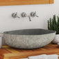 JUNG Vida Waschbecken Flussstein Oval (45-53)x(34-41) cm