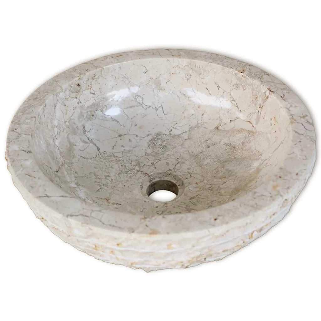 JUNG Vida Waschbecken Marmor 40 cm Creme
