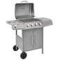 JUNG Vida Gasgrill 4+1 Flammen Silbern
