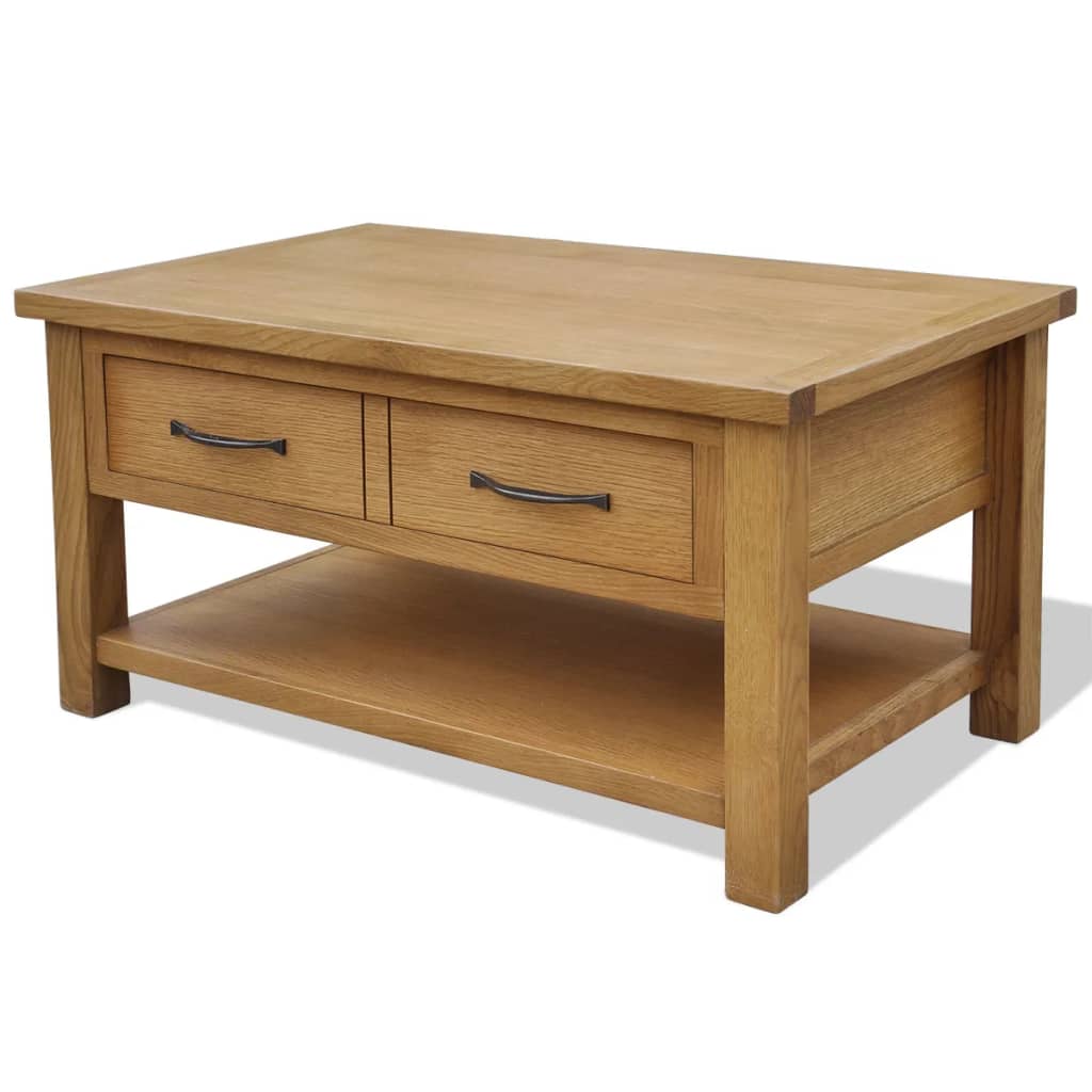 JUNG Vida Couchtisch 88x53x45 cm Massivholz Eiche
