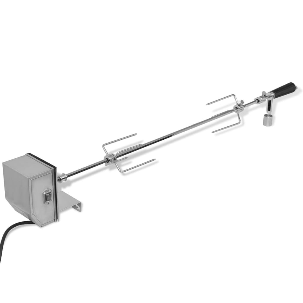 JUNG Vida BBQ Rotisserie-Drehspieß mit professionellem Motor Stahl 900 mm