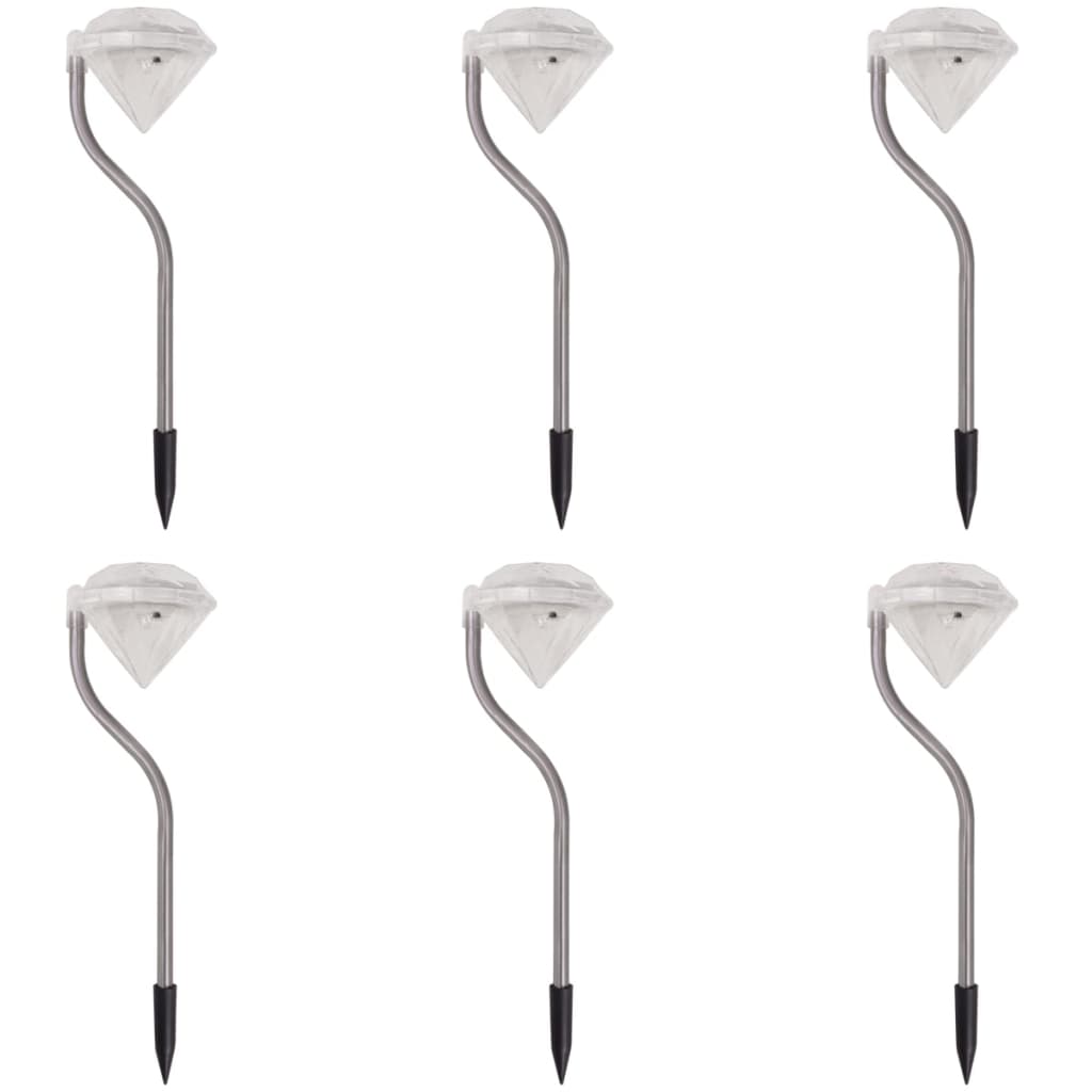 JUNG Vida LED-Solarleuchten 6 Stk. 9x7,8x29,5 cm