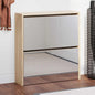 JUNG Vida Schuhschrank mit 2 Fächern Spiegel Eiche-Optik 63x17x67 cm