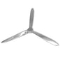 JUNG Vida Wanddekoration Propeller Silbern 70cm Aluminium