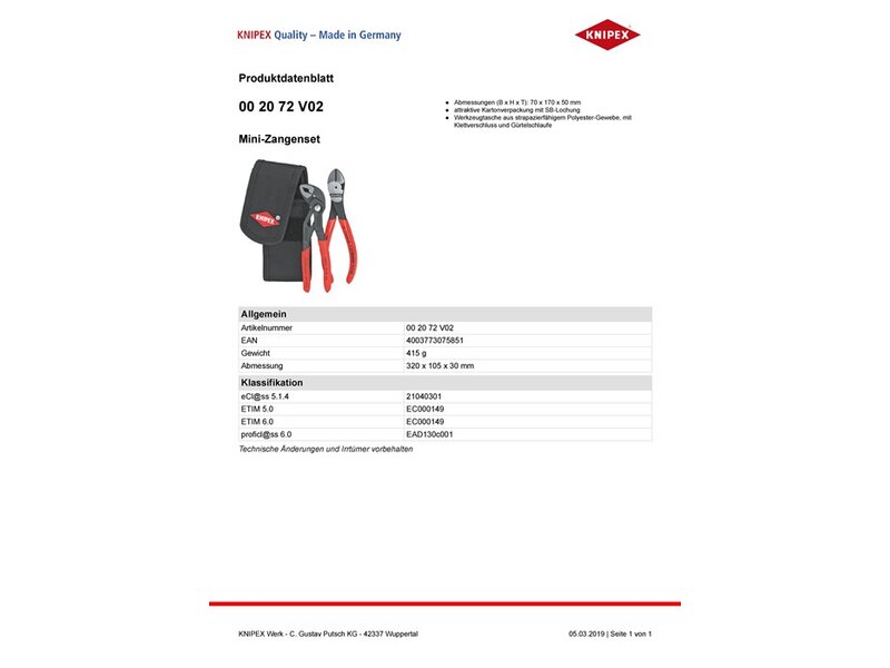 Best Pliers 1 Stk Lebensmittel Vorrat
