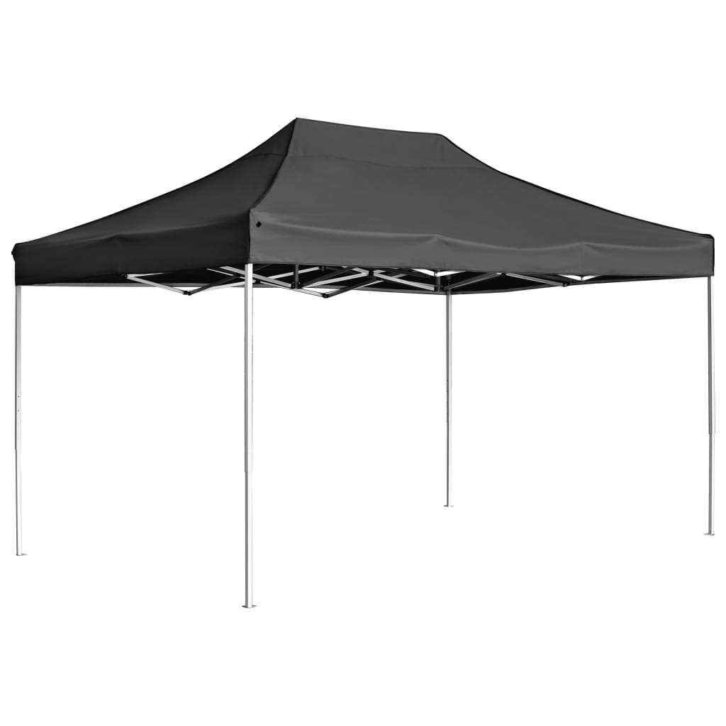 JUNG Vida Profi-Partyzelt Faltbar Aluminium 4,5x3 m Anthrazit