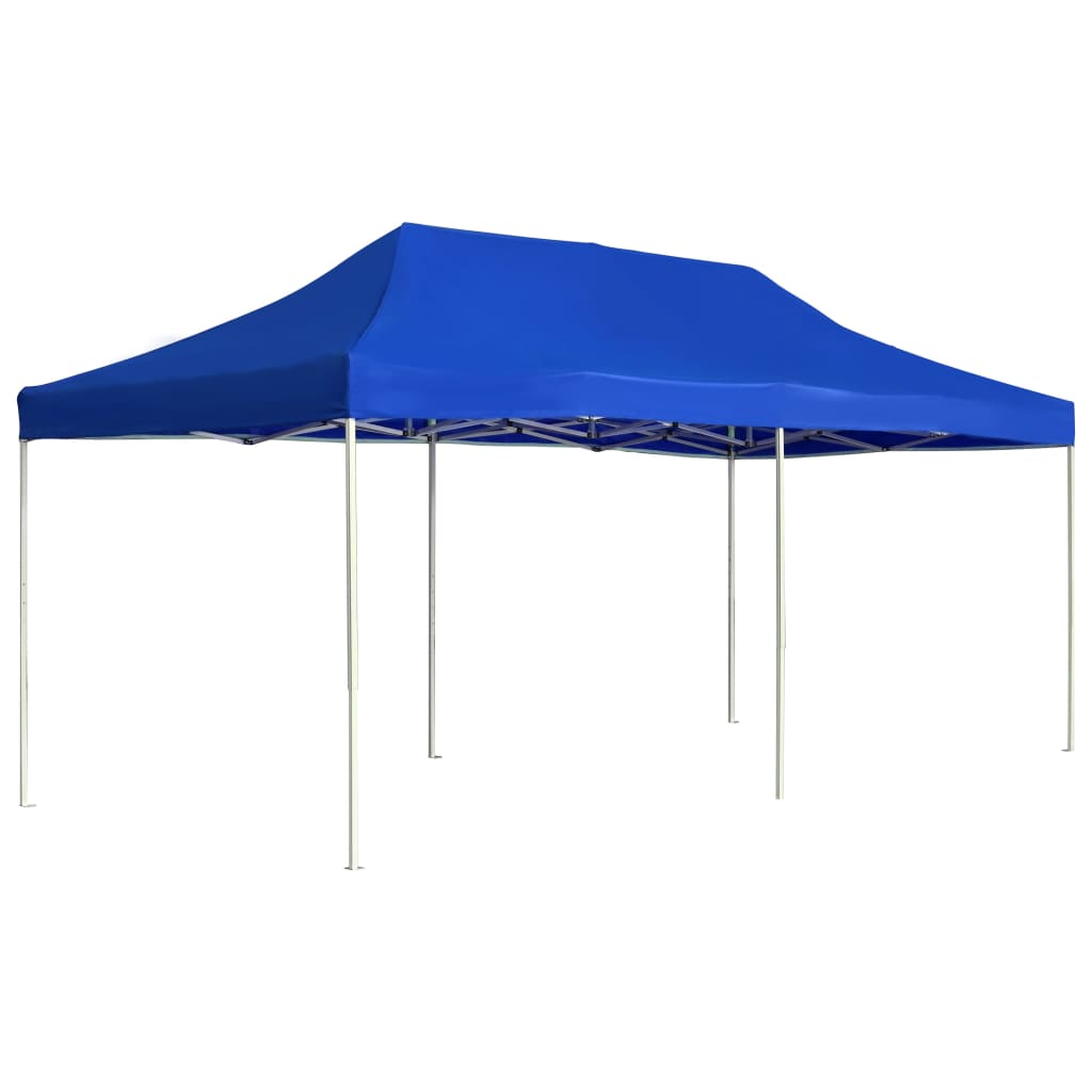 JUNG Vida Profi-Partyzelt Faltbar Aluminium 6x3 m Blau