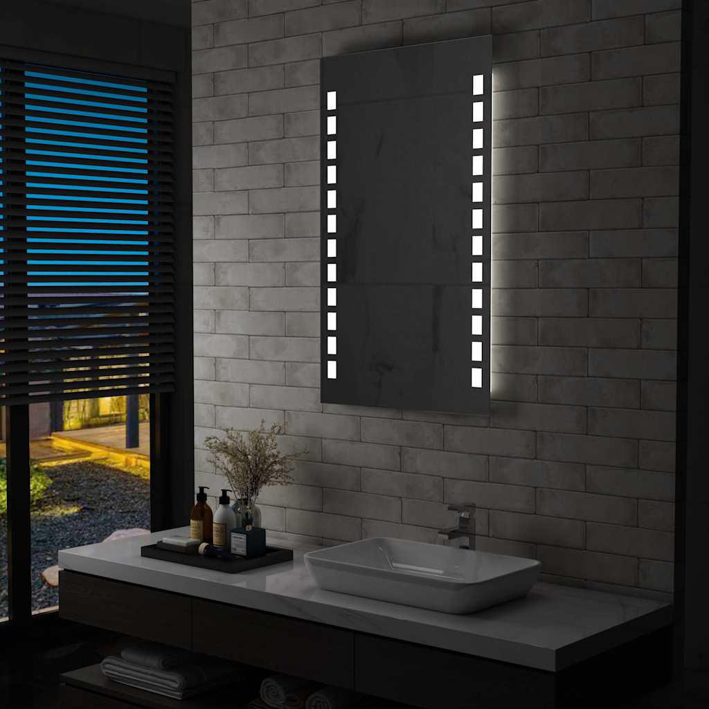 JUNG Vida Badezimmer-Wandspiegel mit LEDs 60x100 cm