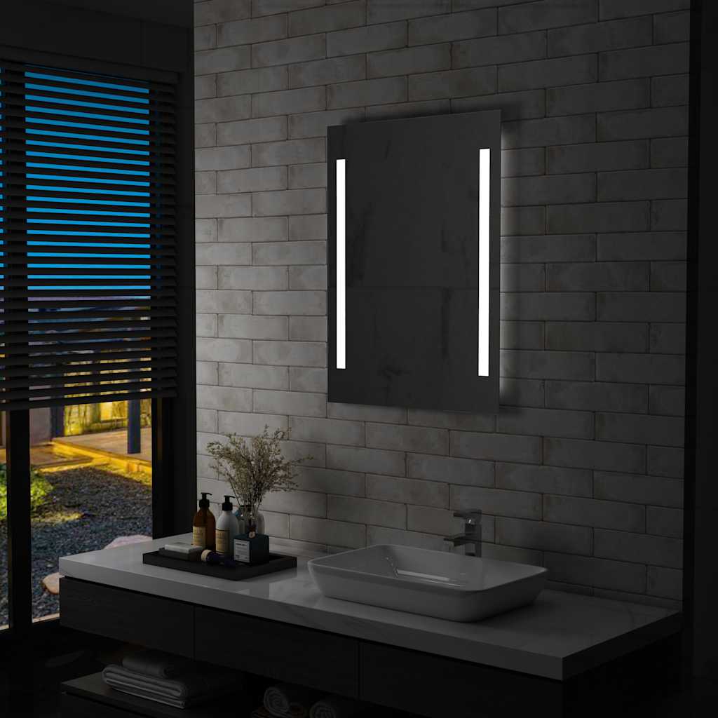 JUNG Vida Badezimmer-Wandspiegel mit LEDs 60x80 cm