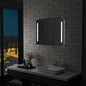 JUNG Vida Badezimmer-Wandspiegel mit LEDs 80x60 cm