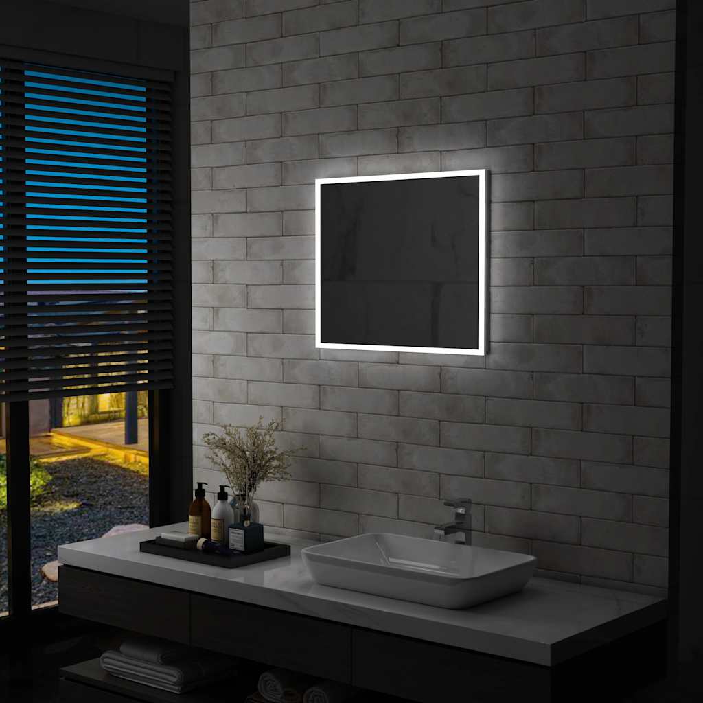 JUNG Vida Badezimmer-Wandspiegel mit LEDs 60x50 cm