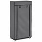 JUNG Vida Schuhschrank mit Abdeckung Grau 58 x 28 x 106 cm Stoff