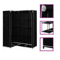 JUNG Vida Eckkleiderschrank Schwarz 130 x 87 x 169 cm