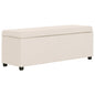 JUNG Vida Bank mit Staufach 116 cm Creme Polyester
