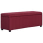 JUNG Vida Bank mit Staufach 116 cm Weinrot Polyester