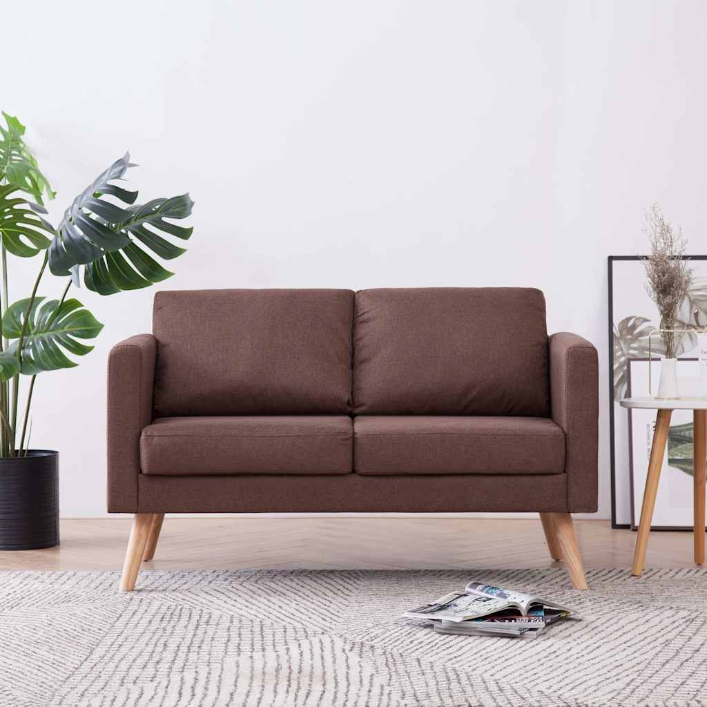 JUNG Vida 2-Sitzer-Sofa Stoff Braun