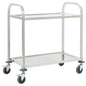 JUNG Vida 2-Stufiger Servierwagen 96,5 x 55 x 90 cm Edelstahl