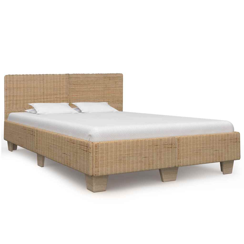 JUNG Vida Bettrahmen Rattan Handgeflochten 140x200 cm