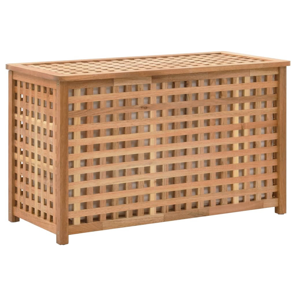 JUNG Vida Wäschetruhe 77,5×37,5×46,5 cm Walnuss Massivholz