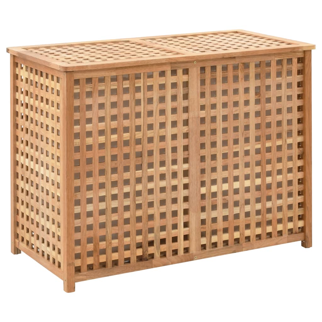 JUNG Vida Wäschekorb 87,5x46x67 cm Massivholz Walnussholz