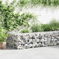 JUNG Vida Gabionenwand mit Abdeckung Verzinkter Stahl 600×30×50 cm