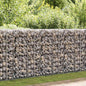 JUNG Vida Gabionenwand mit Abdeckung Verzinkter Stahl 600×30×100 cm