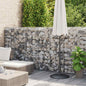 JUNG Vida Gabionenwand mit Abdeckung Verzinkter Stahl 900×50×150 cm