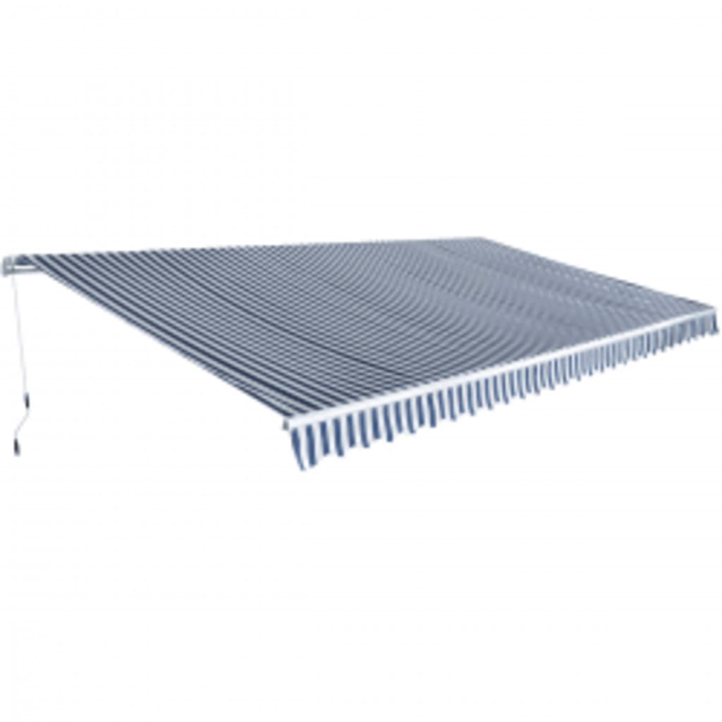 JUNG Vida Gelenkarmmarkise 600 cm Blau/Weiß