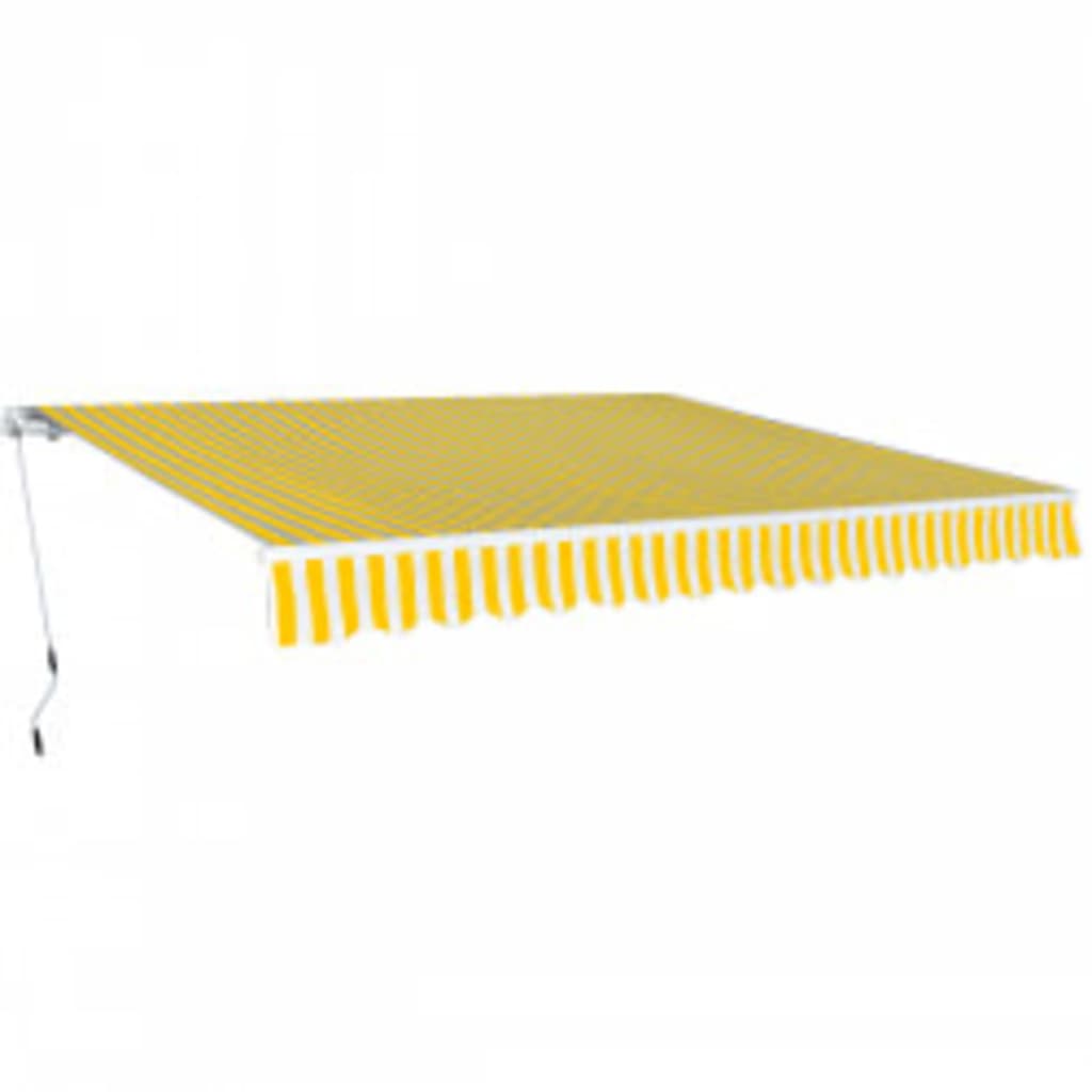 JUNG Vida Gelenkarmmarkise 600 cm Gelb/Weiß
