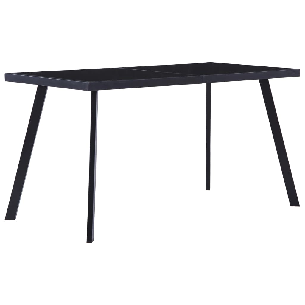 JUNG Vida Esstisch Schwarz 140 x 70 x 75 cm Hartglas