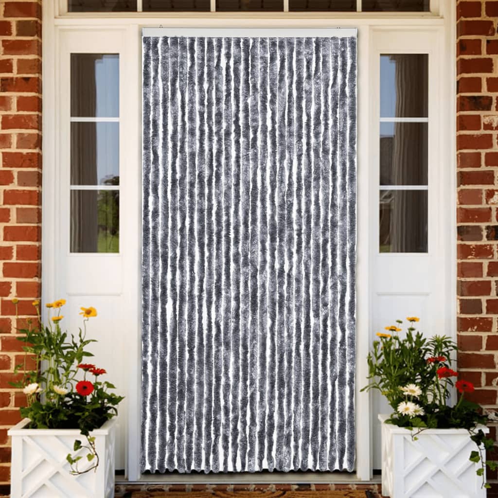 JUNG Vida Insektenschutz-Vorhang Silbern 100x220 cm Chenille