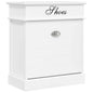 JUNG Vida Schuhschrank Weiß 50 x 28 x 58 cm Paulownia Holz